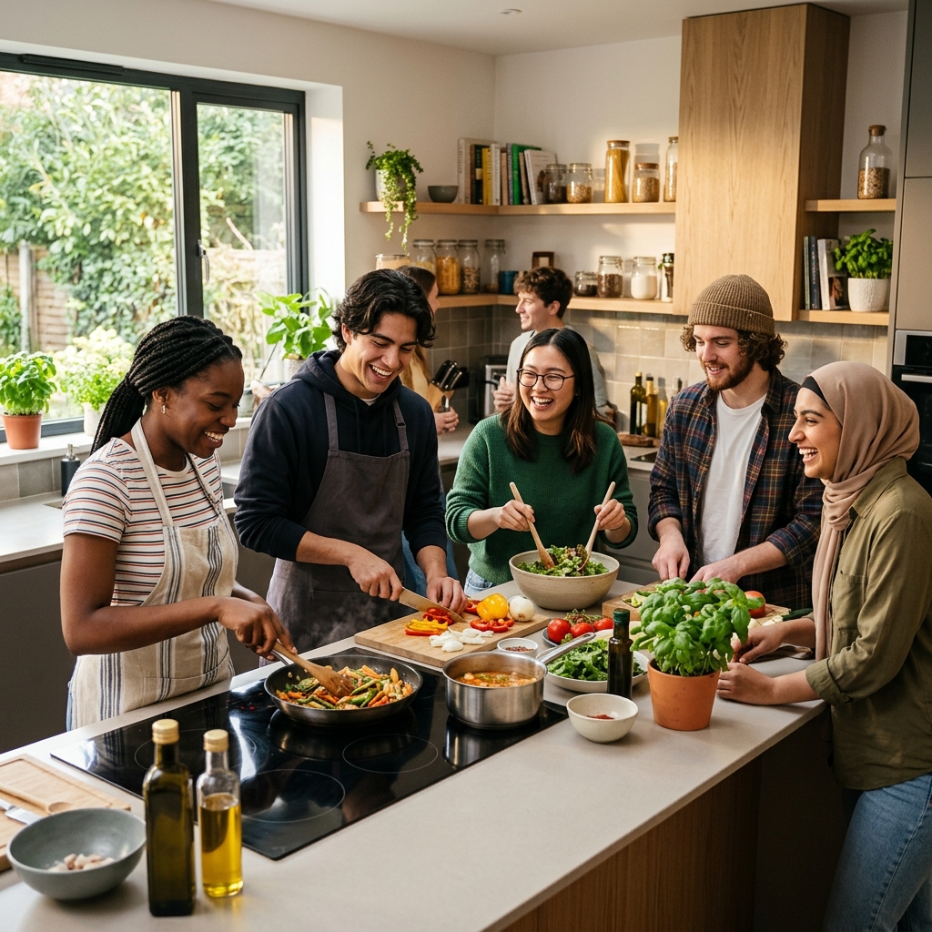 Care professional supporting an older person at home